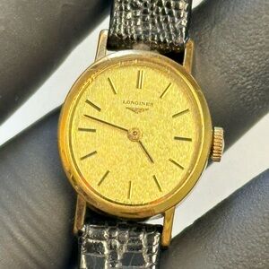 Longines 1138-817 Mechanical 17-J Gold-Tone 20mm Ladies’ Luxury Vintage Watch